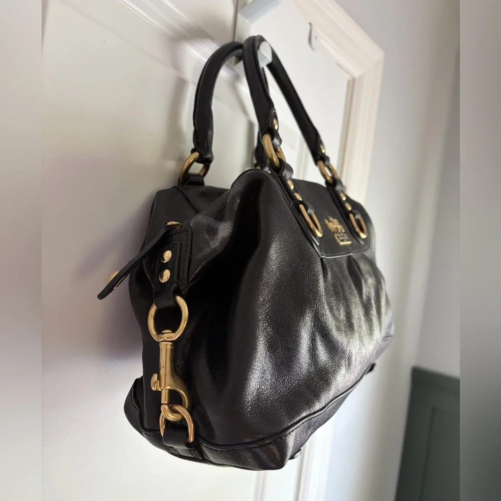Coach Madison Sabrina Satchel Vintage Black Bag 12937